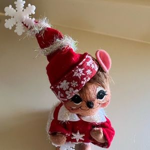 Annalee 6” snowflake mouse new with tags
